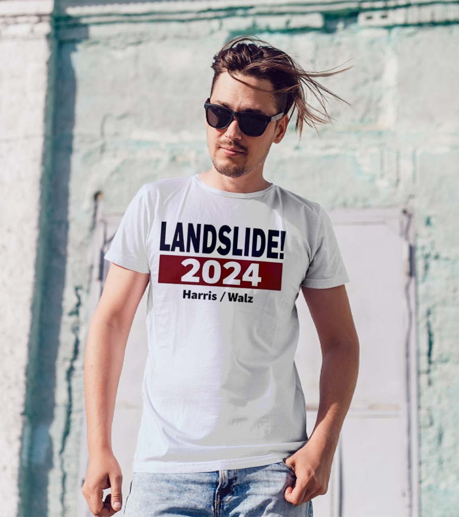 LANDSLIDE 2024 Harris Walz T-Shirt