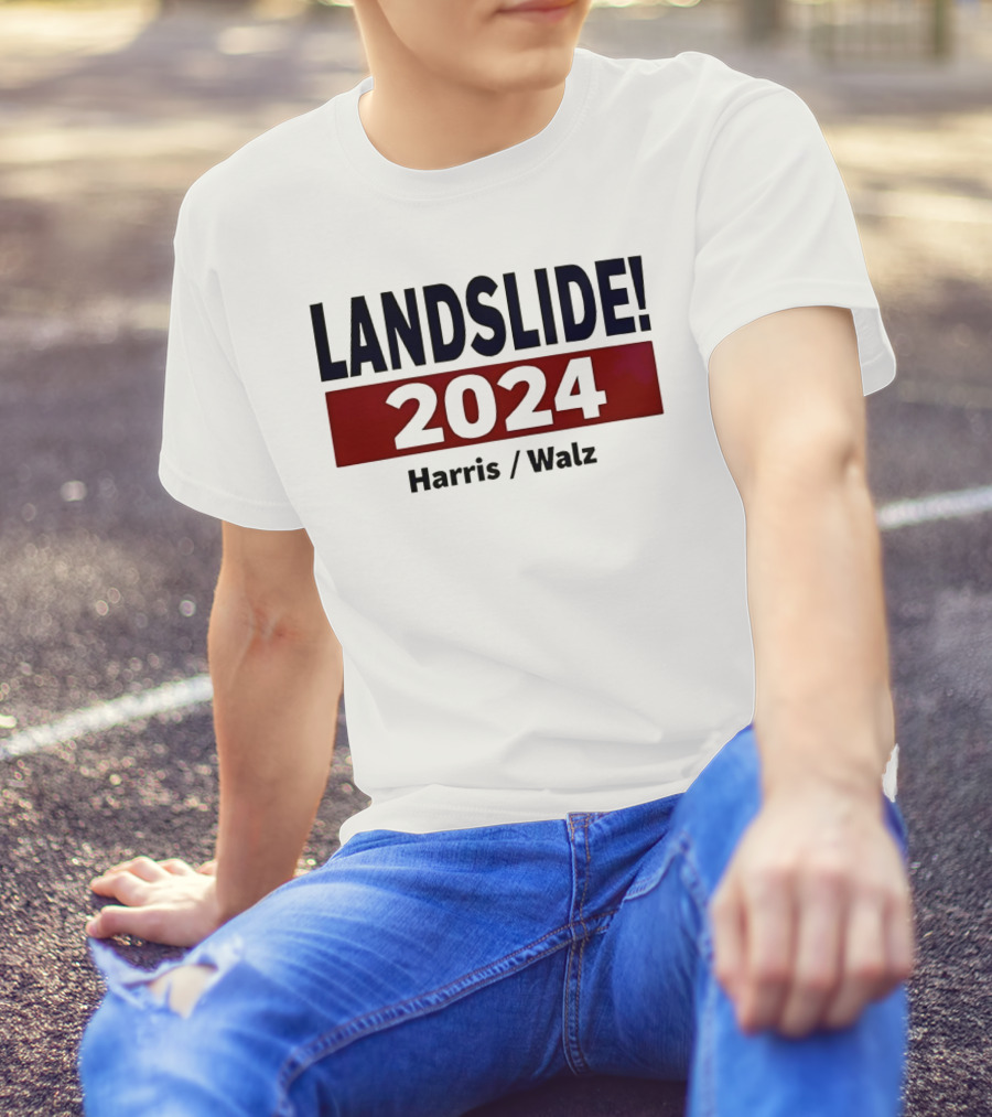 LANDSLIDE 2024 Harris Walz T-Shirt
