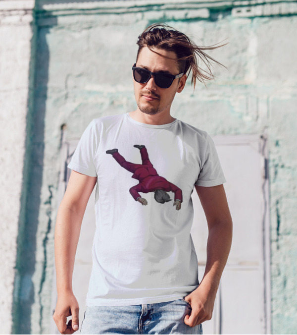 Ace Attorney Investigations Collection Miles Edgeworth Faceplant Pose T-Shirt