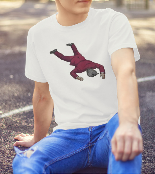 Ace Attorney Investigations Collection Miles Edgeworth Faceplant Pose T-Shirt