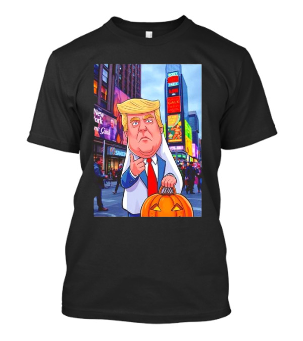 Donald Trump Halloween Cartoon Times Square New York T-Shirt