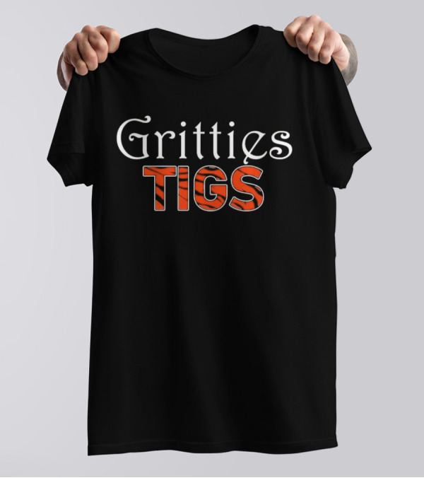 Gritties Tigs Detroit Tigers Tiger Stripe T-Shirt