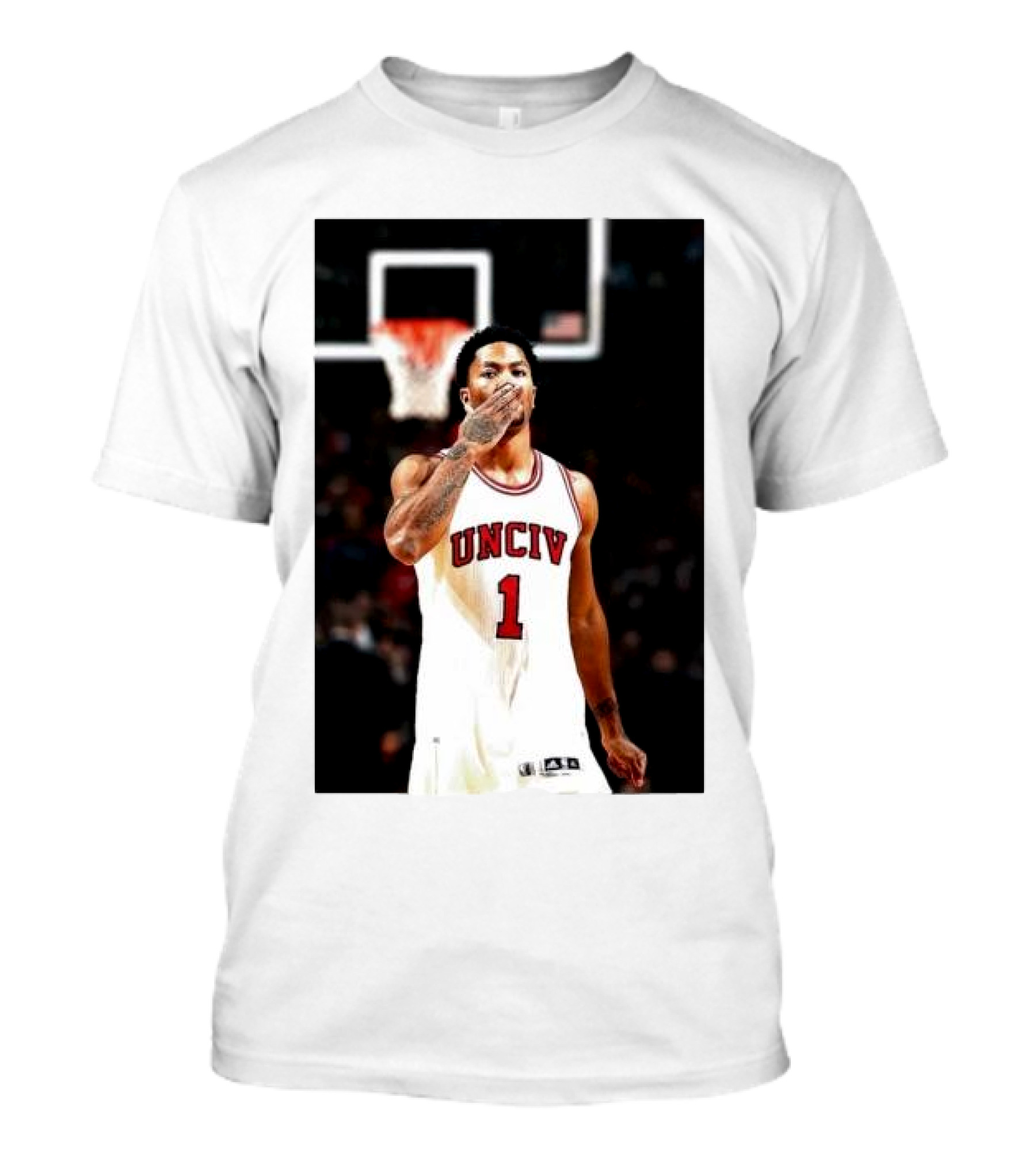 UNCIV Derrick Rose Chicago Bulls Concrete Rose T-Shirt
