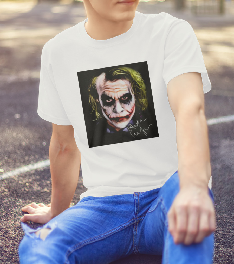 Joker 2 Heath Ledger Signature T-Shirt