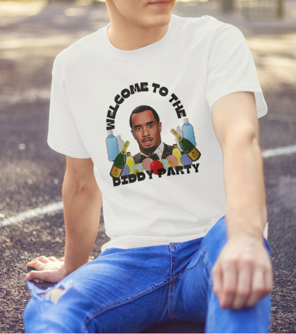 Welcome To The Diddy Party Bottles Balloons T-Shirt