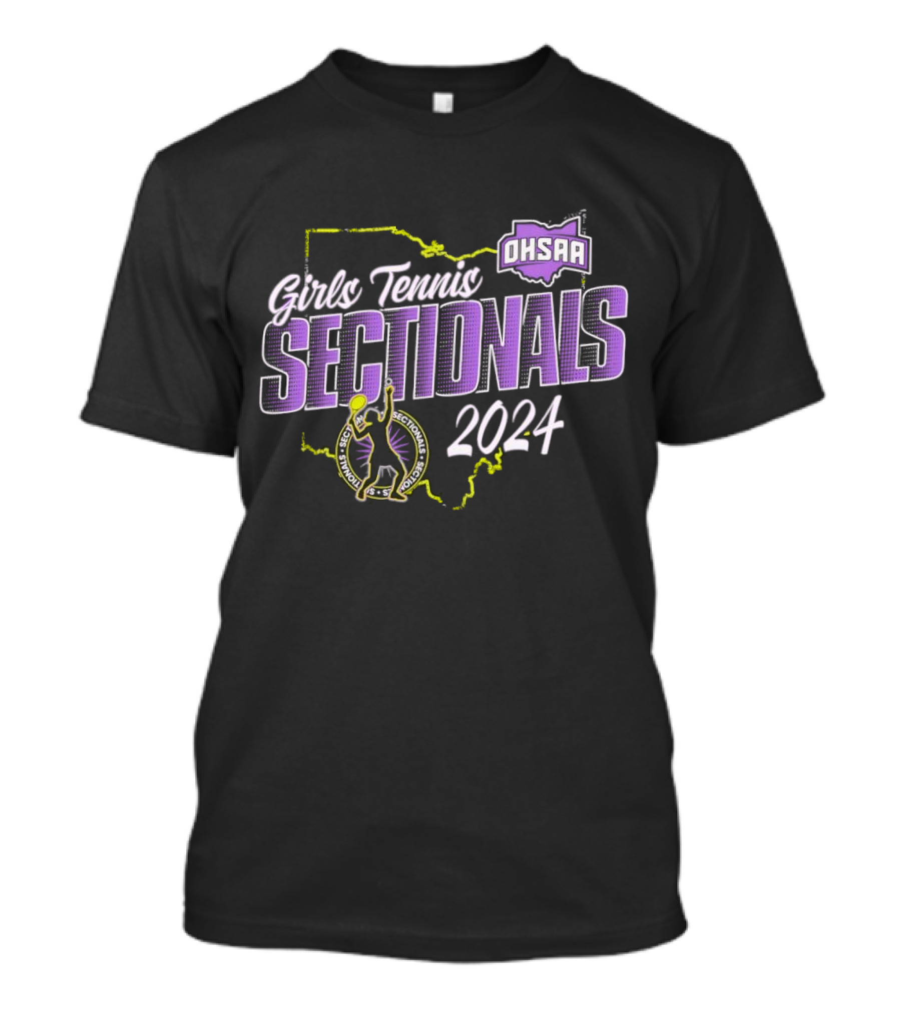 OHSAA Girls Tennis Sectionals 2024 Ohio State T-Shirt