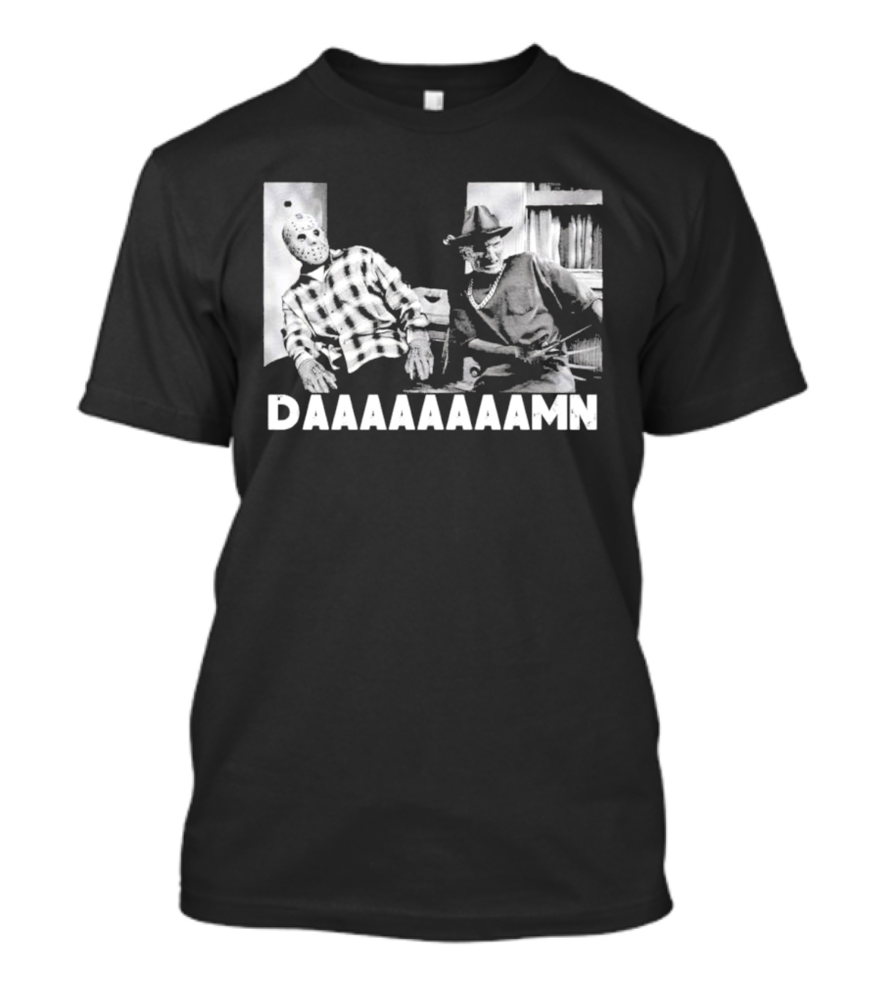 Freddy And Jason DAAAAAAAAMN Halloween T-Shirt