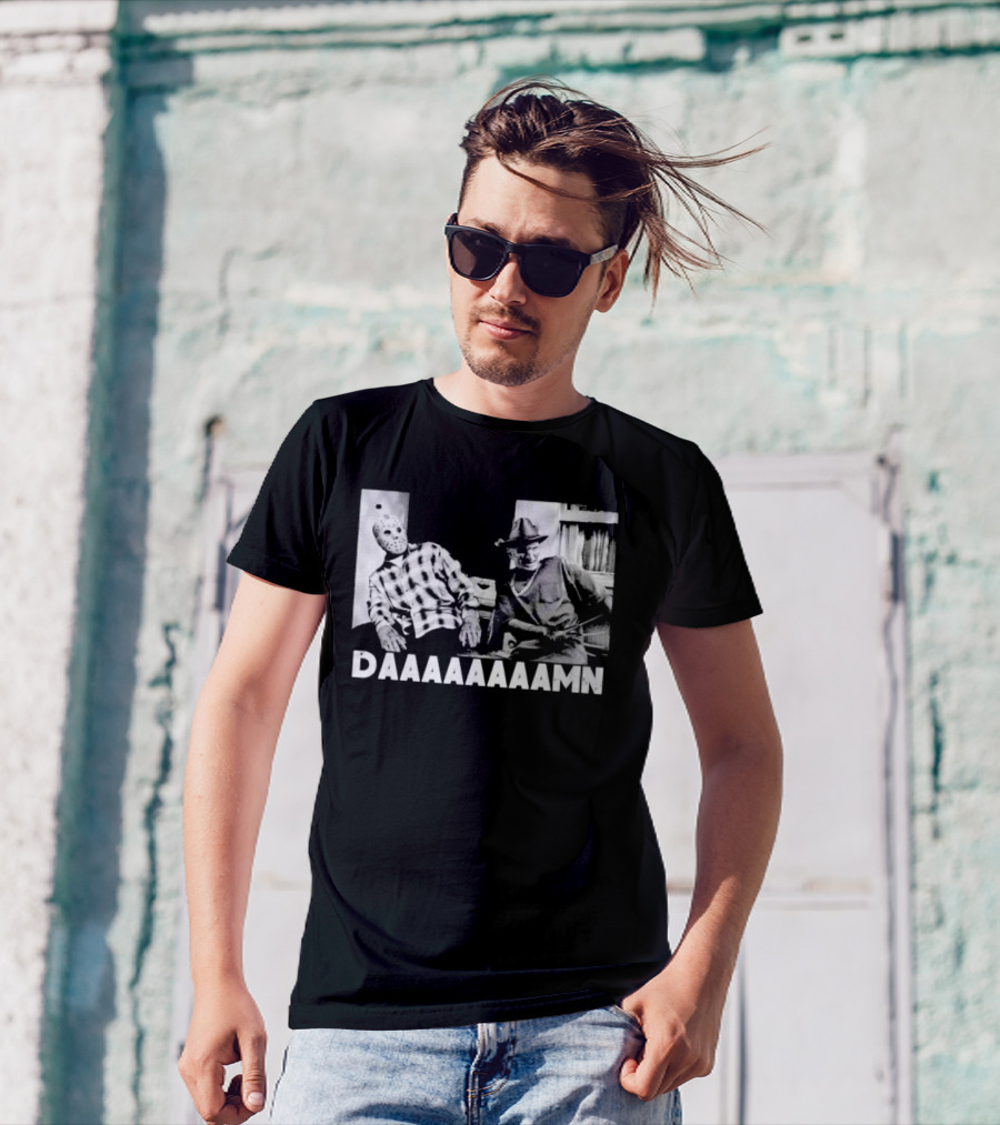 Freddy And Jason DAAAAAAAAMN Halloween T-Shirt