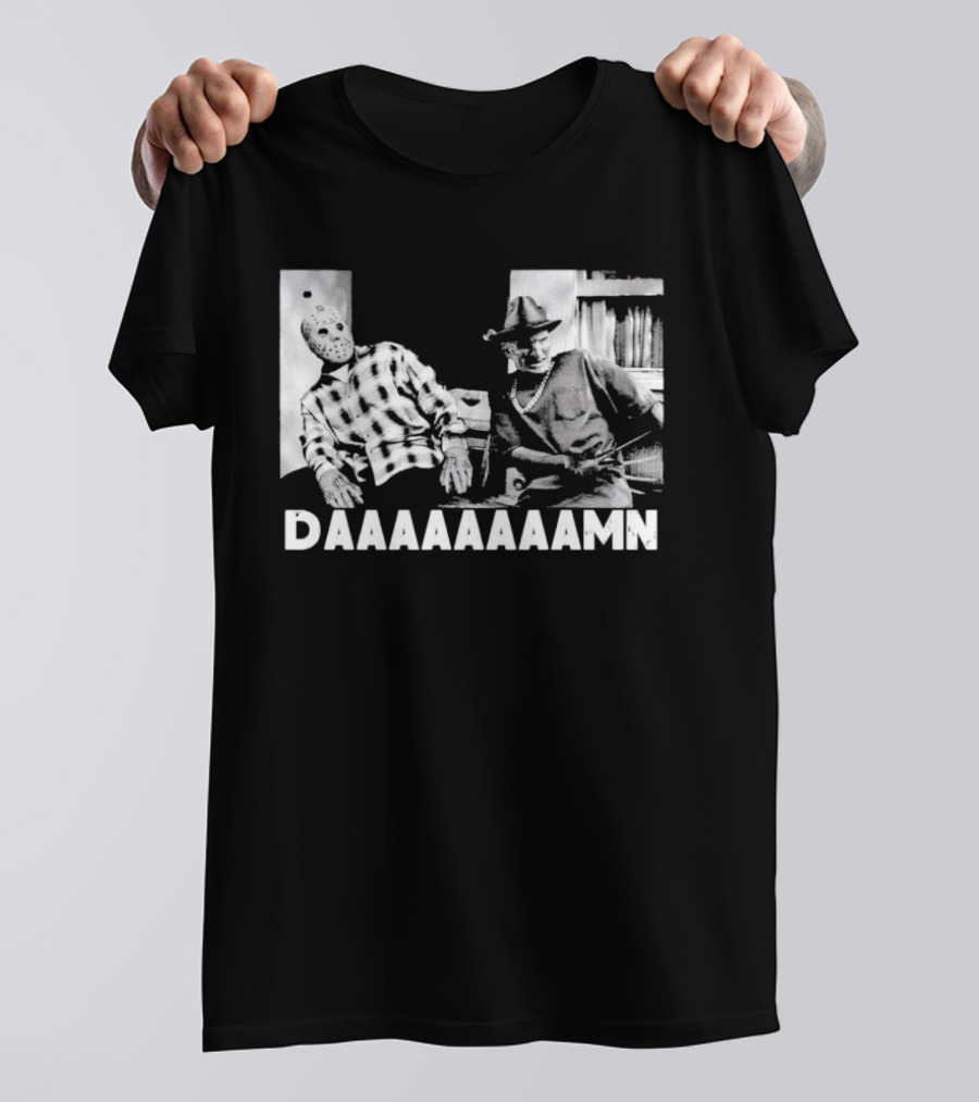 Freddy And Jason DAAAAAAAAMN Halloween T-Shirt