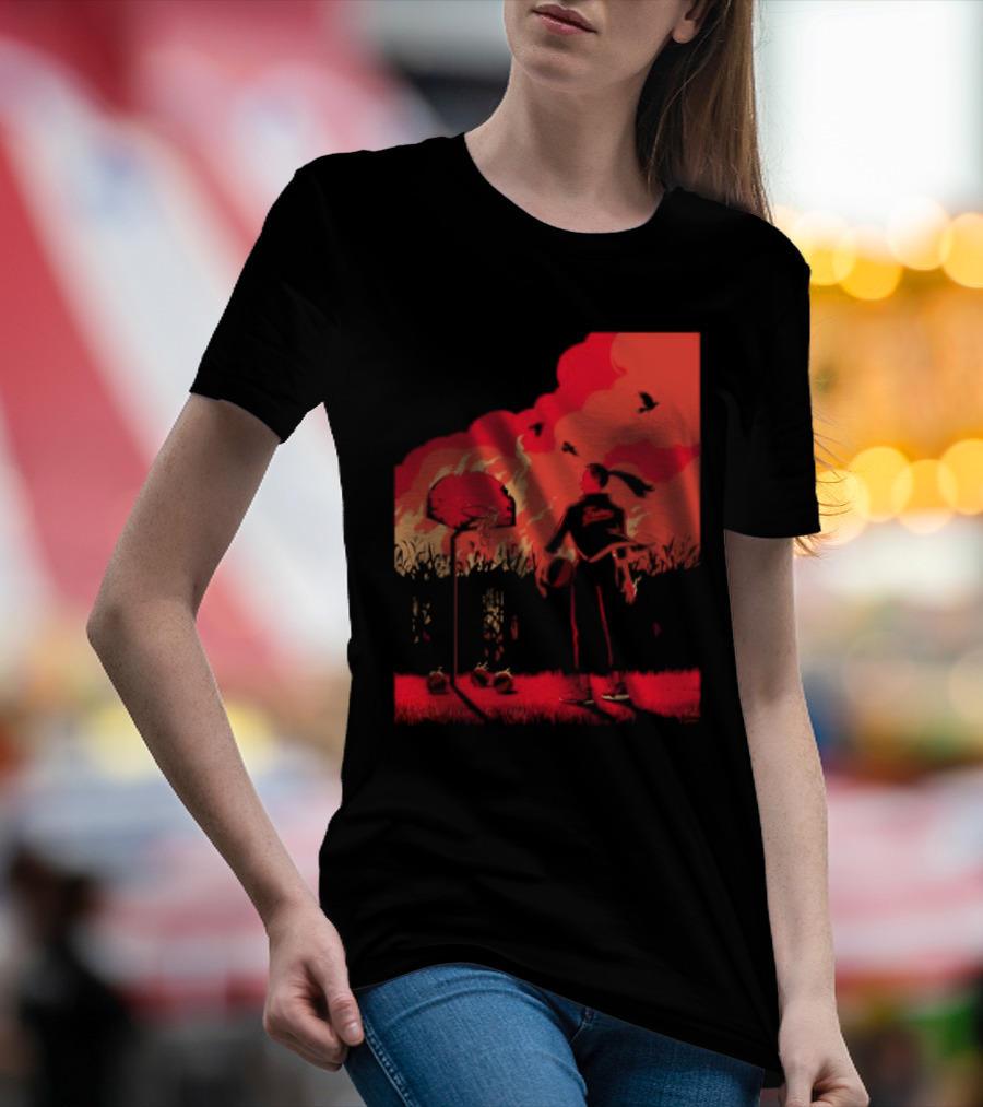 ROTY Caitlin Clark Indiana Fever Cartoon Basketball Scene T-Shirt