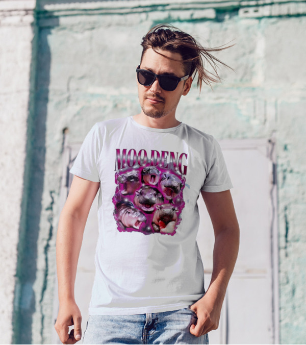 Moo Deng Hippo Humor Sublimation T-Shirt