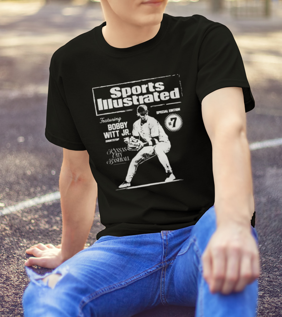 Sports Illustrated Featuring Bobby Witt Jr. Kansas City Baseball Special Edition Shortstop #7 T-Shirt