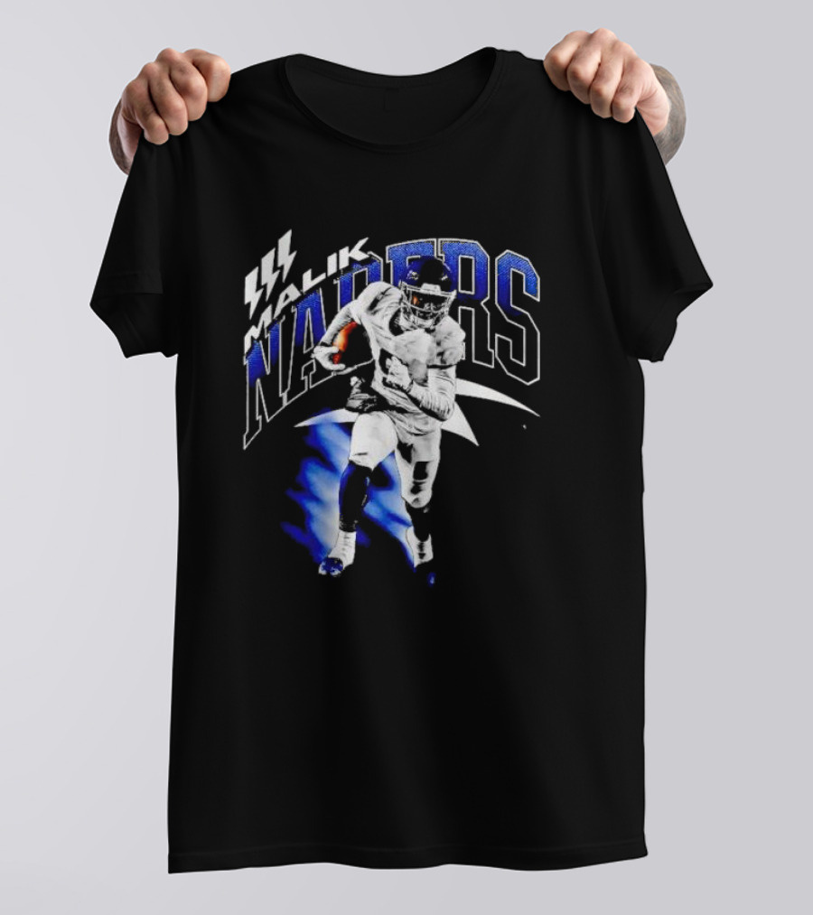 Malik Nabers Vintage New York Football Running T-Shirt