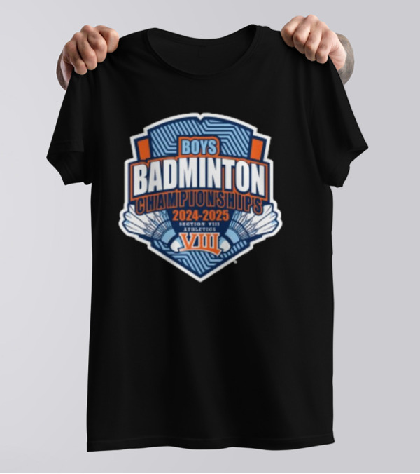 Boys 2024-2025 Section VIII Athletics Badminton Championships T-Shirt