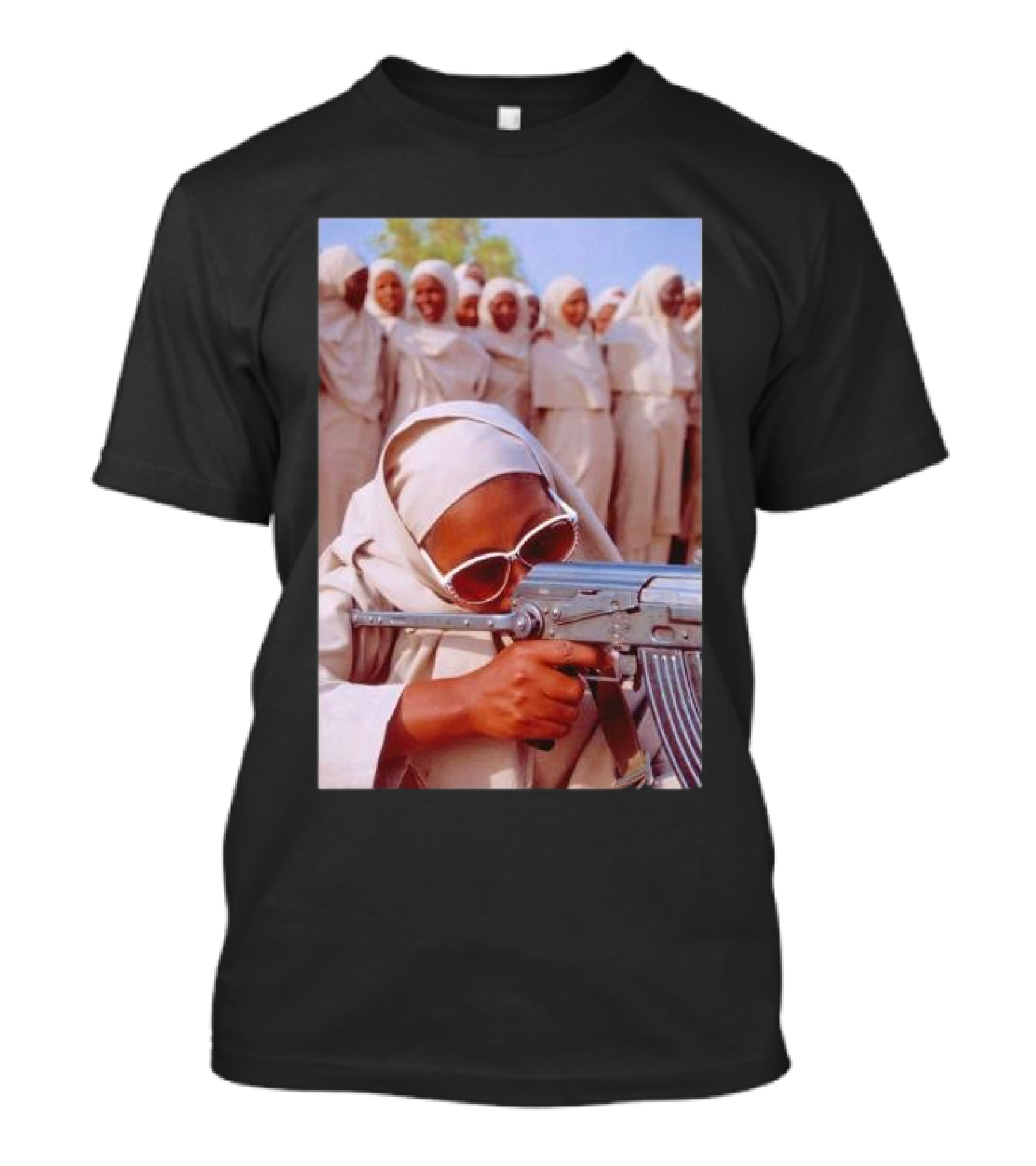 Abbas Attar Women Training Sudan 1993 Group With Gun T-Shirt