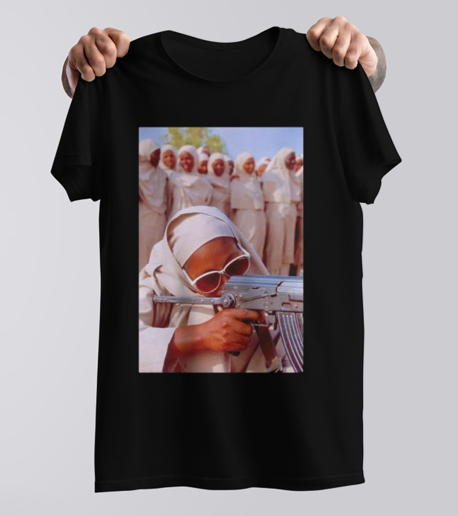 Abbas Attar Women Training Sudan 1993 Group With Gun T-Shirt