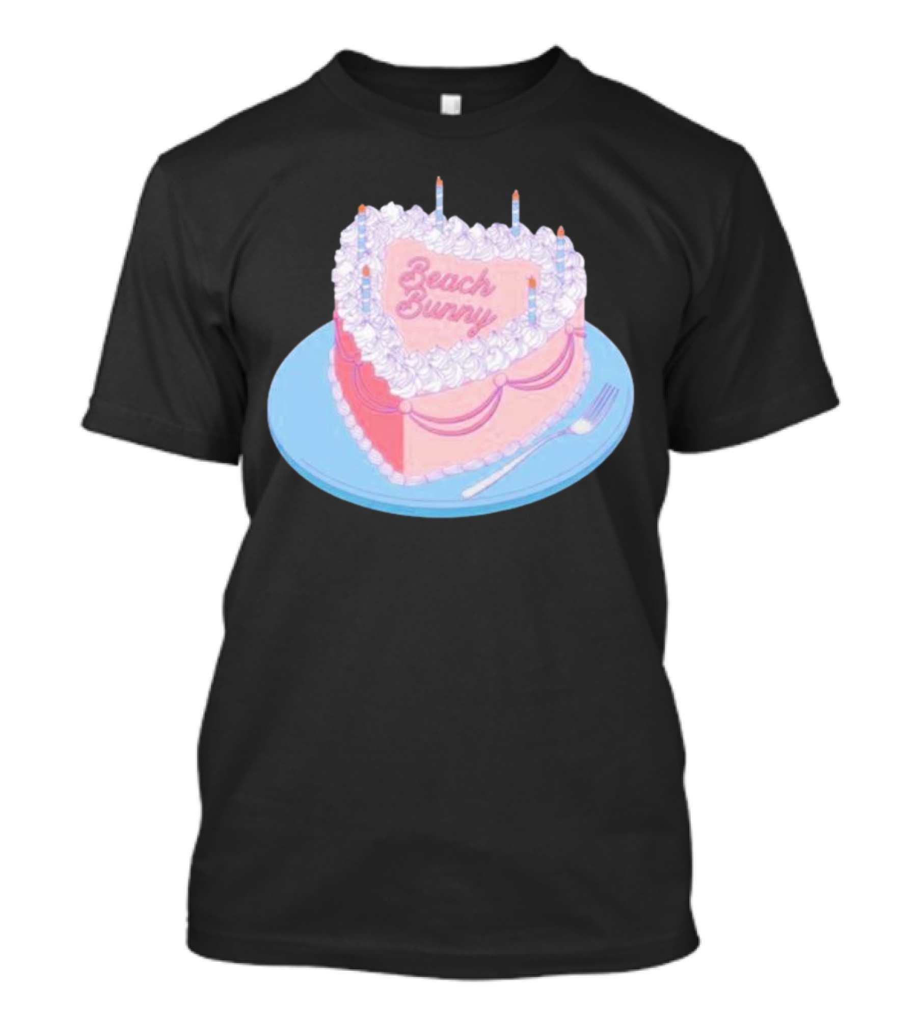 Beach Bunny Cake Design Candles T-Shirt