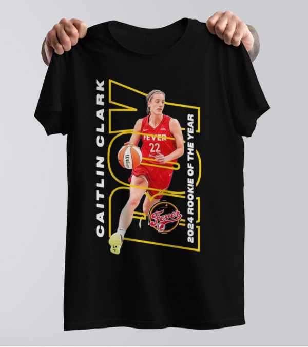Caitlin Clark Indiana Fever 2024 WNBA Rookie Of The Year T-Shirt
