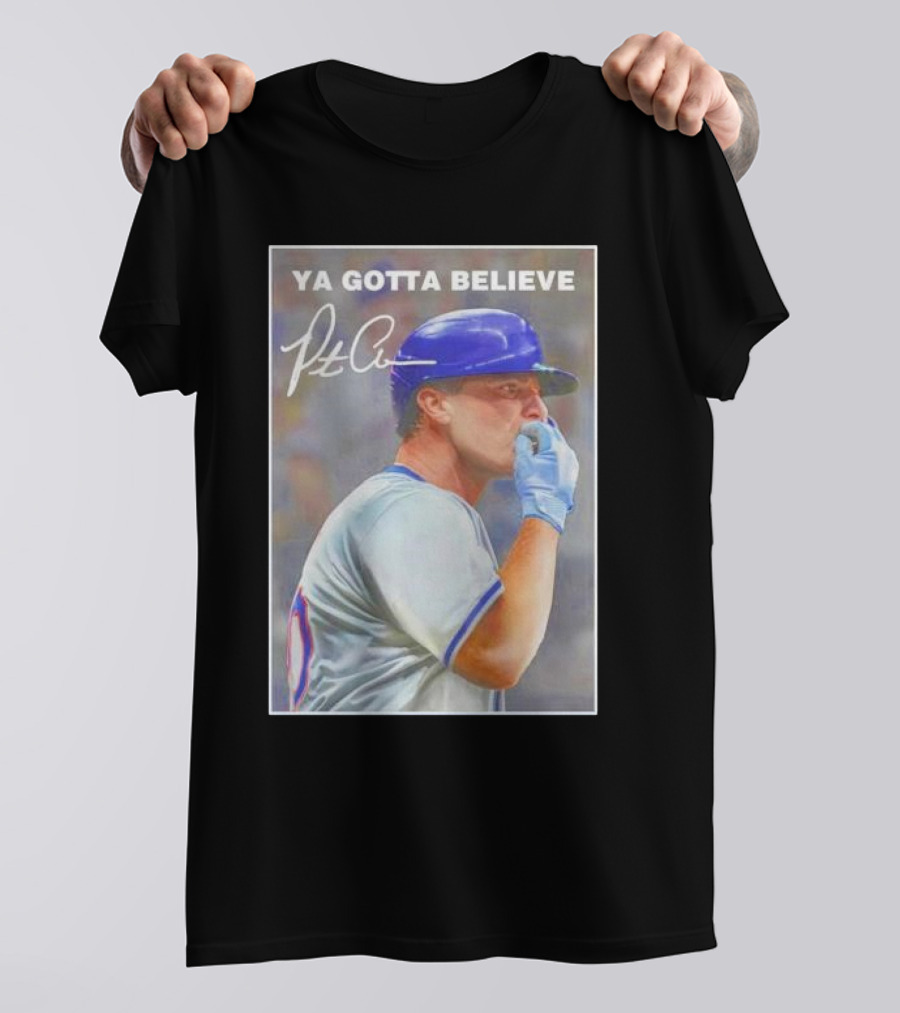 YA GOTTA BELIEVE Pete Alonso New York Mets Signature Chef's Kiss T-Shirt