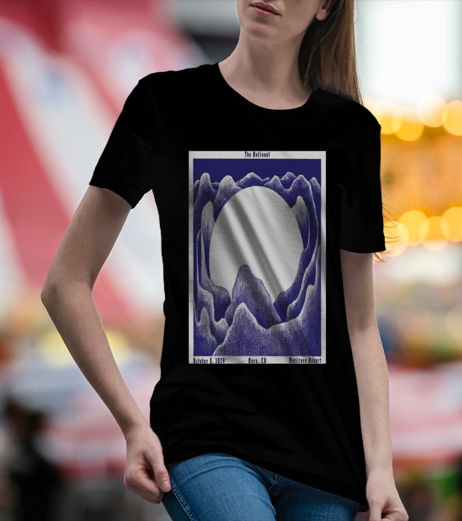 The National October 5 2024 Meritage Resort Napa CA Tour Blue Mountain T-Shirt