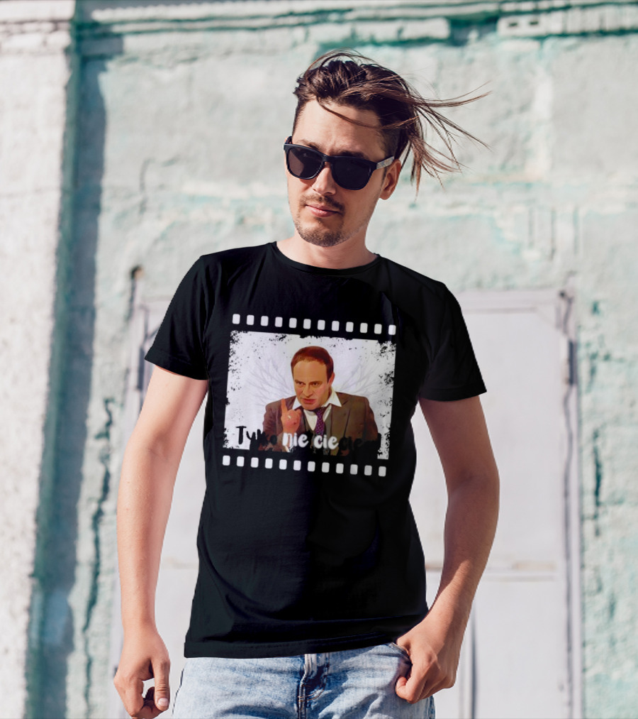 Tylko Nie Cieciem Stanisław Anioł Filmstrip Winged T-Shirt