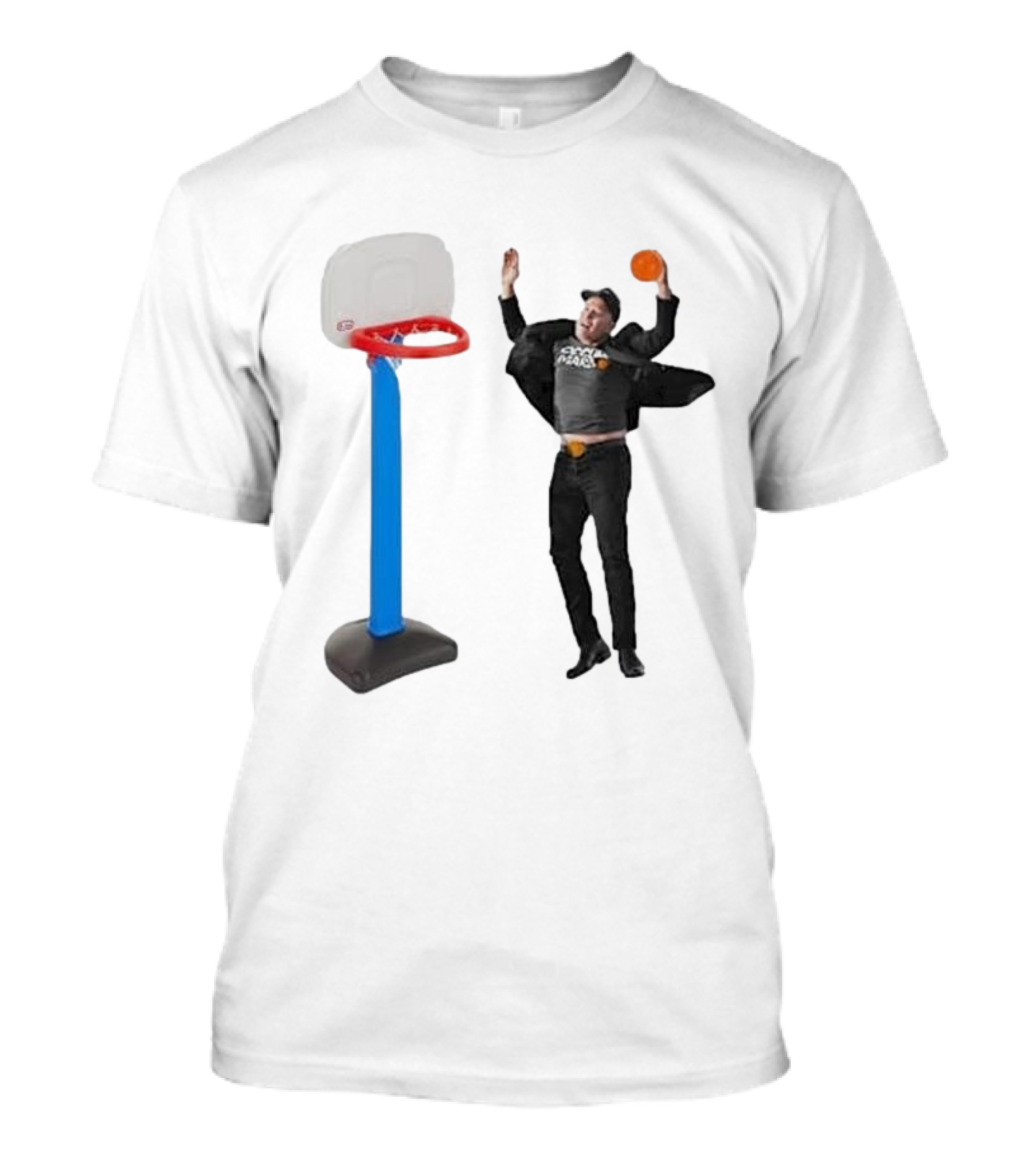 Lil’ Elon Musk Dunk 2024 Basketball Jump Shot T-Shirt