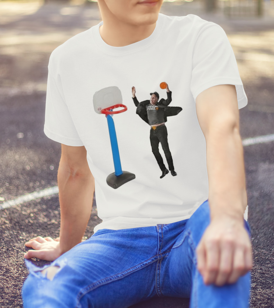 Lil’ Elon Musk Dunk 2024 Basketball Jump Shot T-Shirt