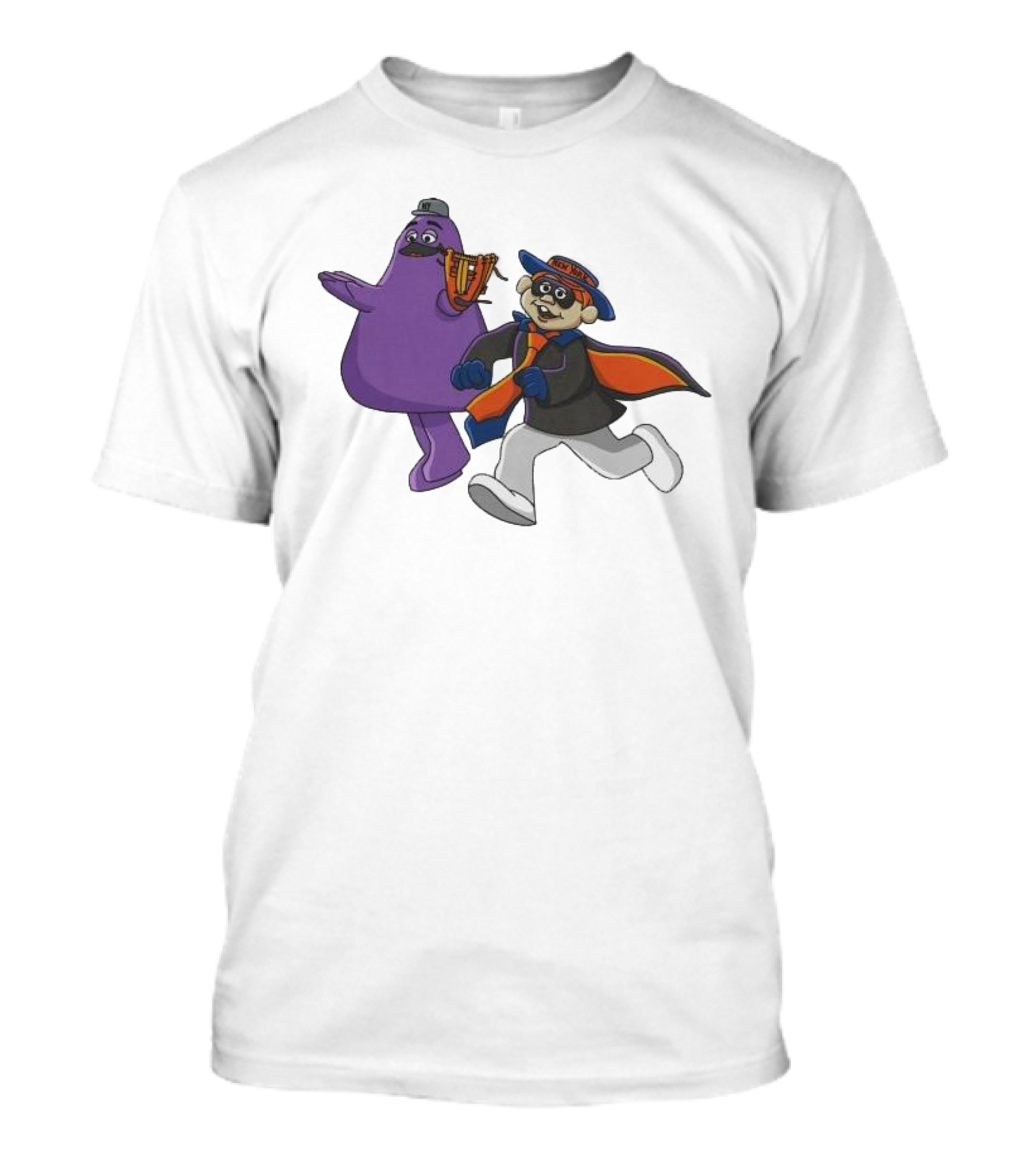 New York Mets Rob The Bank Mascot Heist With Running Characters T-Shirt