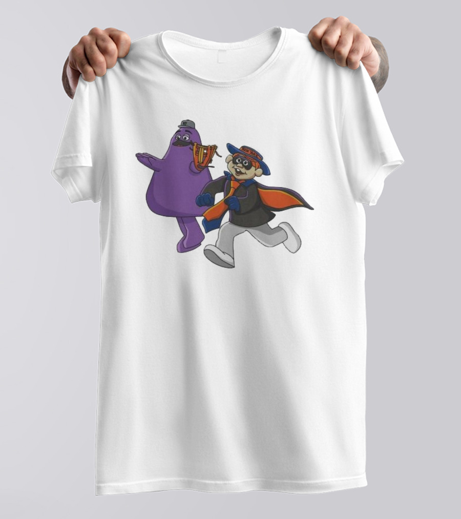 New York Mets Rob The Bank Mascot Heist With Running Characters T-Shirt