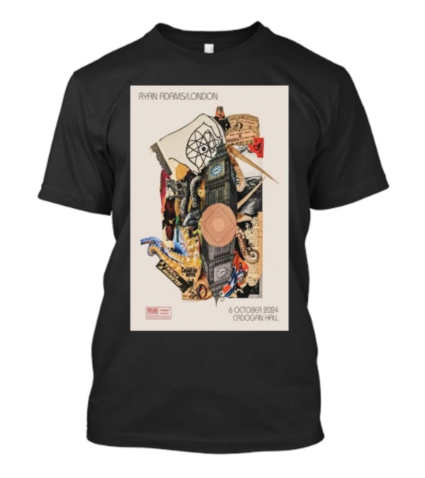 Ryan Adams London Cadogan Hall 6 October 2024 Tour Collage T-Shirt