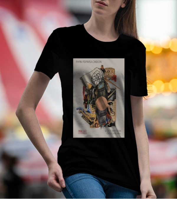 Ryan Adams London Cadogan Hall 6 October 2024 Tour Collage T-Shirt