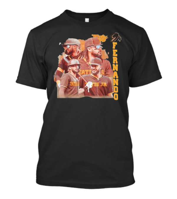 Fernando Tatis Jr San Diego Padres Vintage Collage Player Tatis Jr Fernando T-Shirt