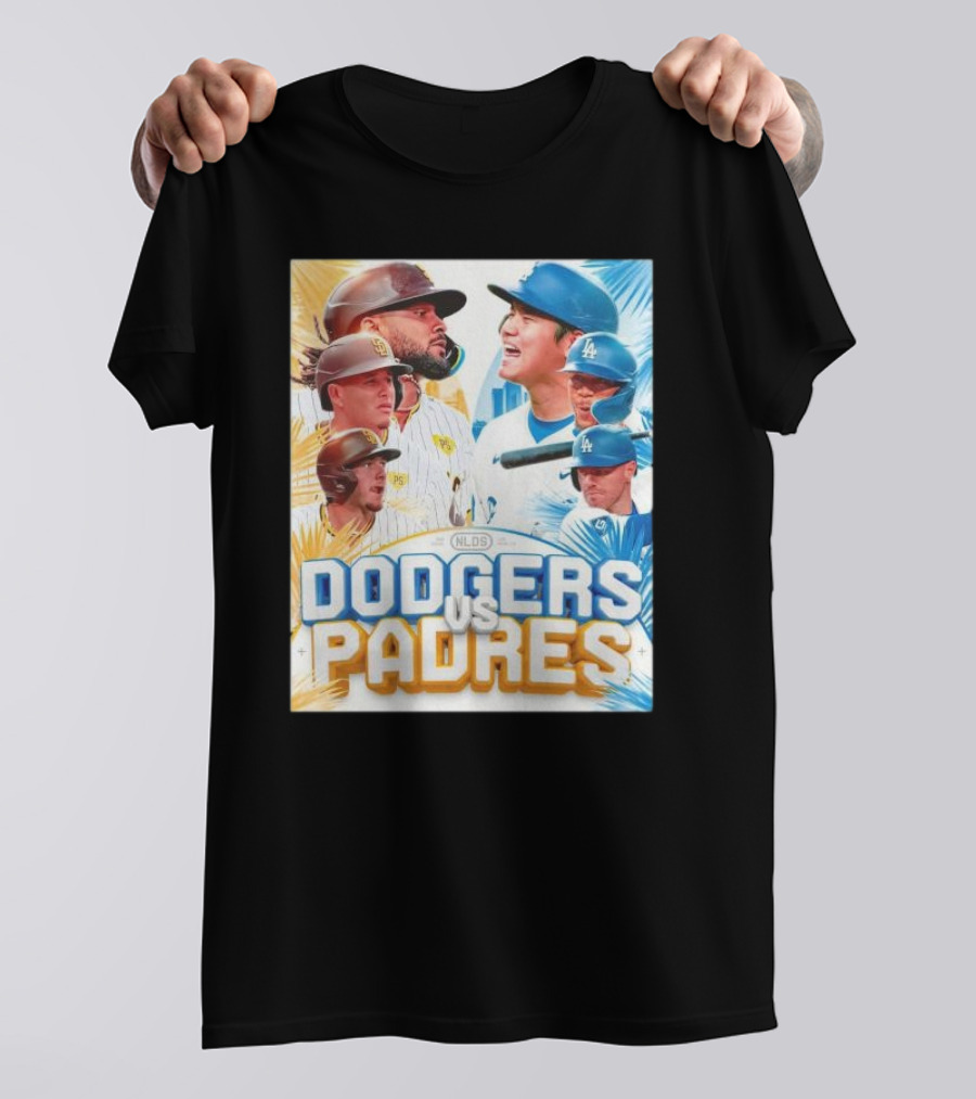 Dodgers Vs Padres 2024 NLDS Postseason Matchup T-Shirt