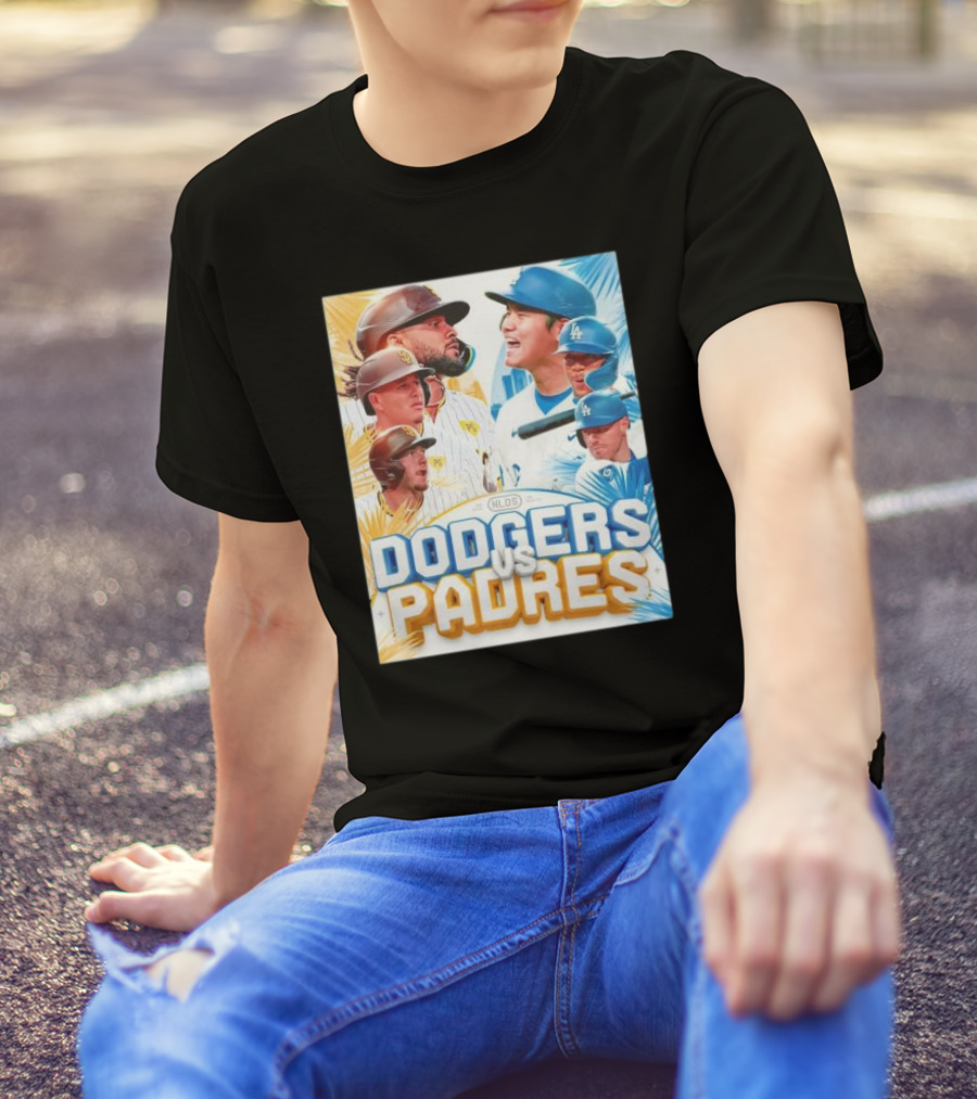 Dodgers Vs Padres 2024 NLDS Postseason Matchup T-Shirt
