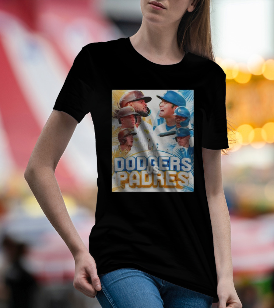 Dodgers Vs Padres 2024 NLDS Postseason Matchup T-Shirt