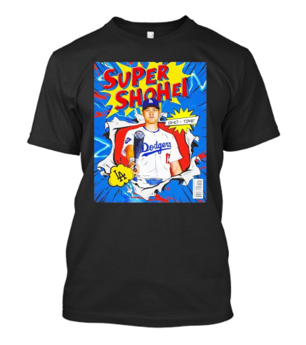 Super Shohei Sho-Time Dodgers LA 2024 Postseason Comic T-Shirt