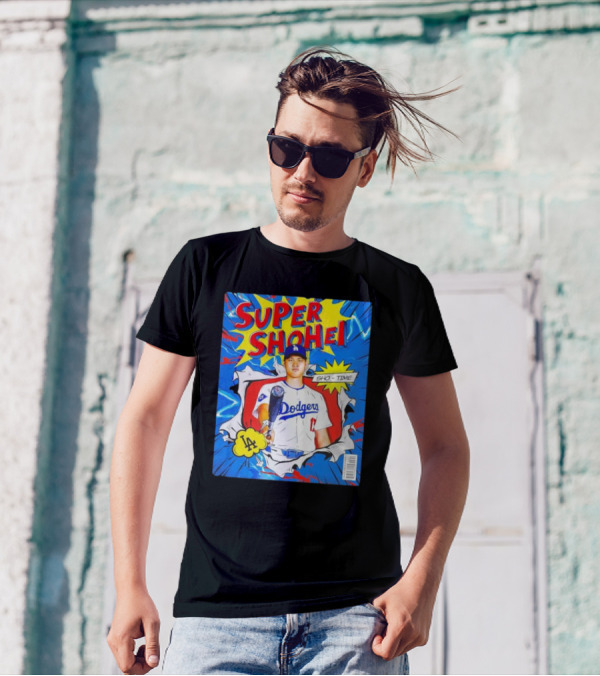 Super Shohei Sho-Time Dodgers LA 2024 Postseason Comic T-Shirt