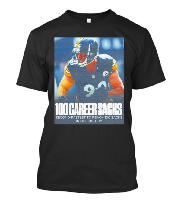 TJ Watt 100 Career Sacks Second-Fastest To Reach 100 Sacks In NFL History T-Shirt