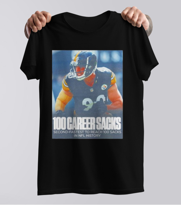 TJ Watt 100 Career Sacks Second-Fastest To Reach 100 Sacks In NFL History T-Shirt