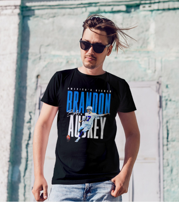 America's Kicker Brandon Aubrey Dallas Cowboys Signature T-Shirt