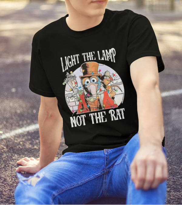 Light The Lamp Not The Rat Muppet Christmas Carol Gonzo Rizzo T-Shirt