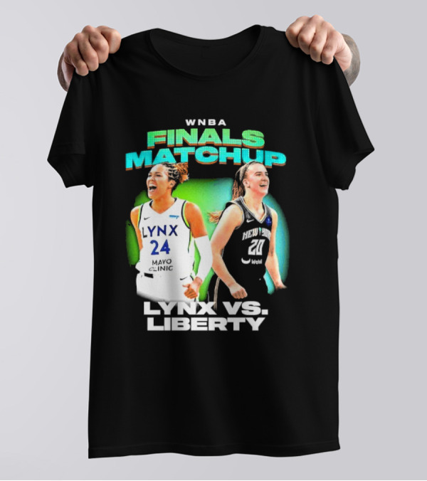 WNBA Finals Matchup Lynx Vs. Liberty Mayo Clinic New York Webull T-Shirt