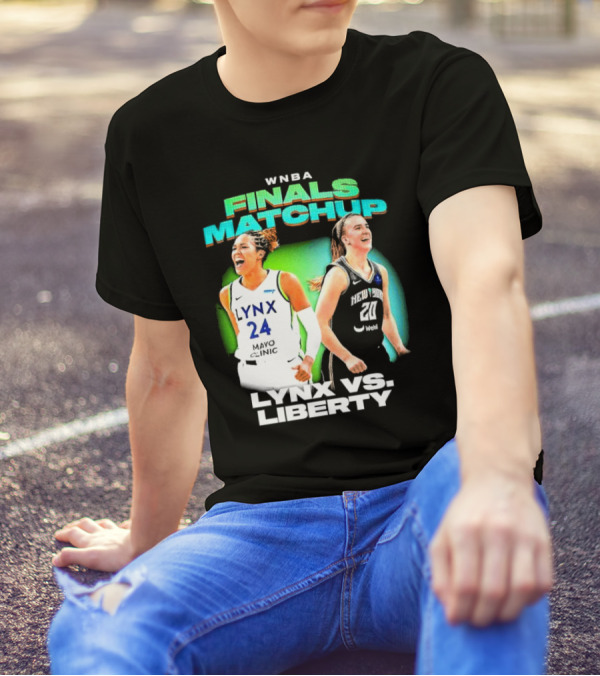 WNBA Finals Matchup Lynx Vs. Liberty Mayo Clinic New York Webull T-Shirt