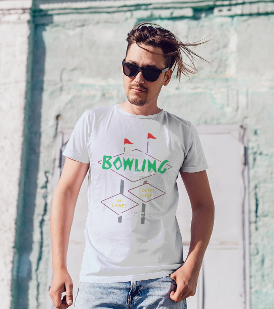 Beverly Bowling Center Coffee Shop 36 Lanes 2710 W Beverly Blvd Montebello Calif T-Shirt