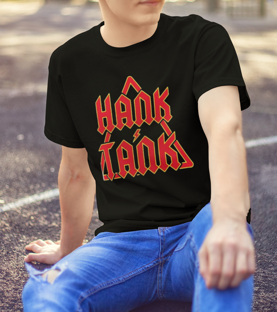 Hank And Tank We Hit First We Hit Last Bold Lightning T-Shirt