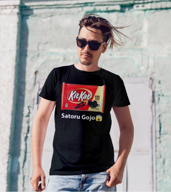 Mr. Goofy Ahh Kit Kat Satoru Gojo King Size T-Shirt