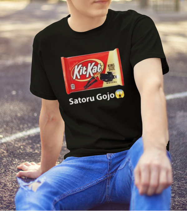 Mr. Goofy Ahh Kit Kat Satoru Gojo King Size T-Shirt