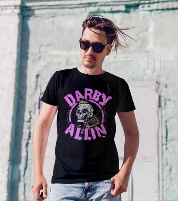 Darby Allin Aew Skull Punk T-Shirt