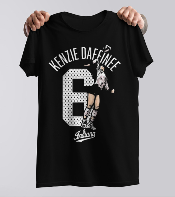 Kenzie Daffinee 6 Indiana Soccer Player Action T-Shirt