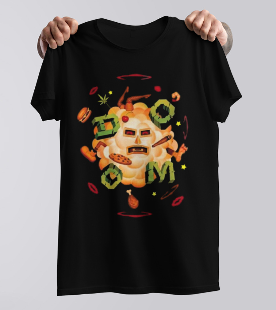 MF DOOM Food Fight Cloud Mask T-Shirt